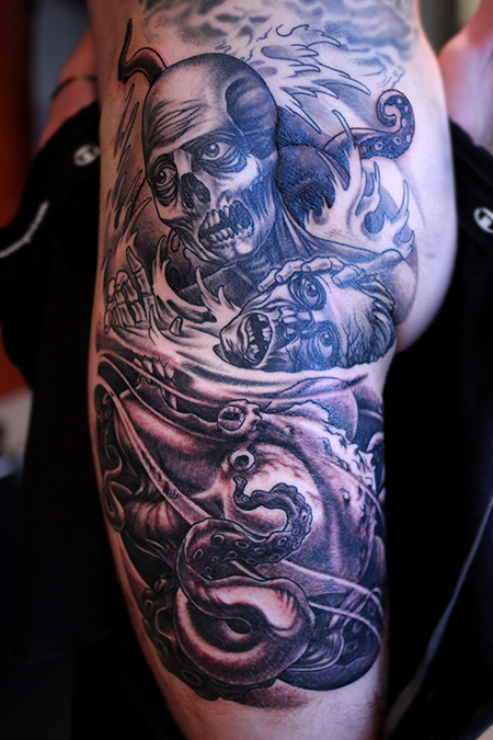 Nathaniel Gann Tattoo Art - Remington Tattoo San Diego