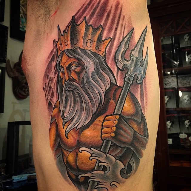 traditional poseidon tattoo