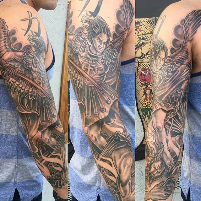 Good and evil tattoo project by Cristian Art Stefan Tattoo Studio ta   TikTok