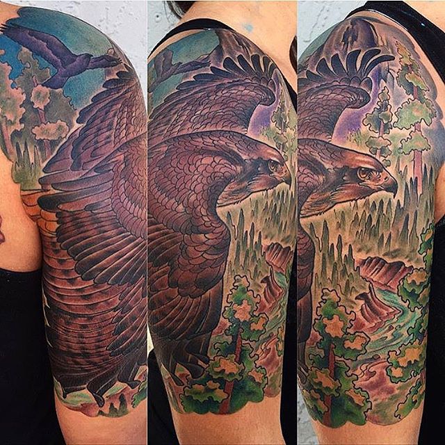 Falcon Full-Color Upper Arm Sleeve