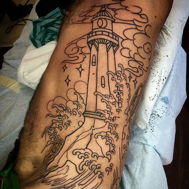 Share more than 60 lighthouse tattoo parlor super hot  incdgdbentre