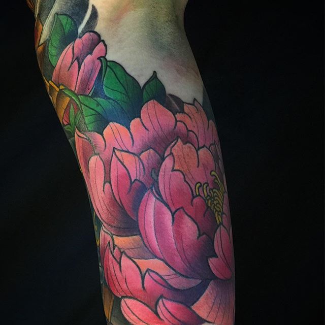 #terryribera @terryribera @remingtontattoo @stigma_rotary #peony #sandiegotattooartist #sandiegotattooshops #remingtontattoo