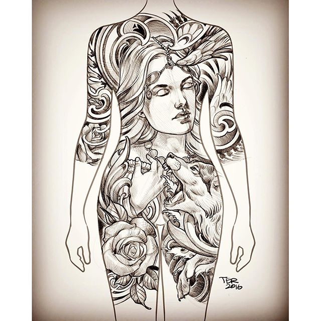 Body Suit Preview  Remington Tattoo Parlor