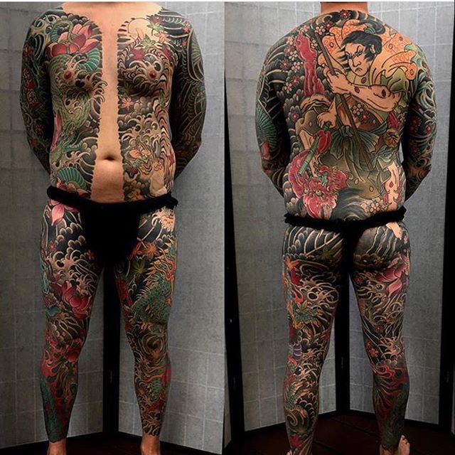 Japanese style full body coverage by @alessioricci here at @remingtontattoo #sandiegotattooartist #remingtontattoo #japanesetattoo #northpark