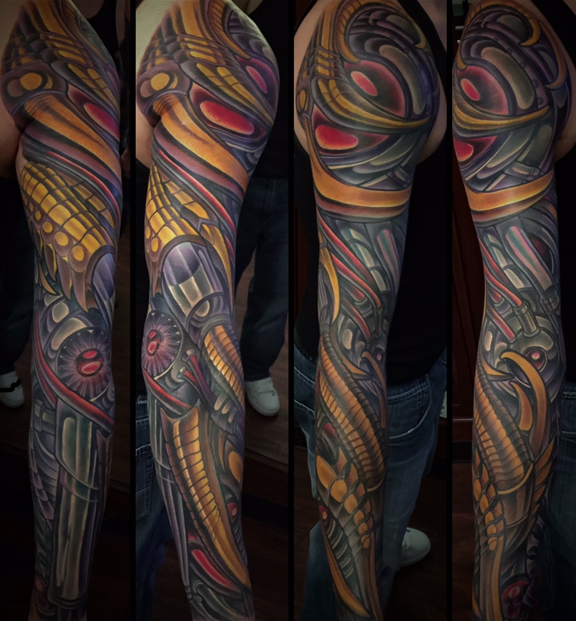 50 3D BioMechanical Tattoos Designs For Men 2023