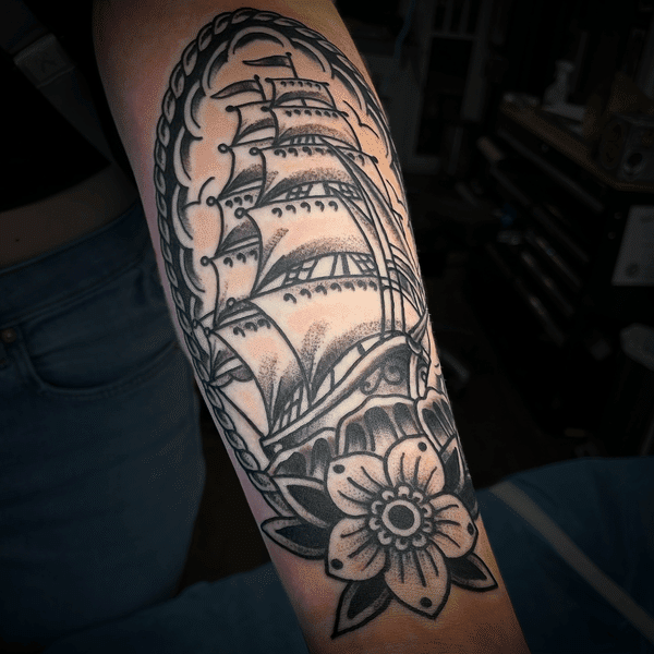 traditional-american-clipper-ship-tattoo-chris-cockrill-san-diego