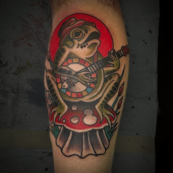 traditional-american-frog-banjo-tattoo-chris-cockrill-san-diego