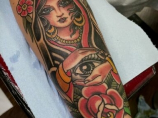 traditional-american-gypsey-woman-tattoo-chris-cockrill-san-diego