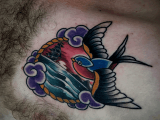 traditional-american-swallow-sunset-tattoo-chris-cockrill-san-diego