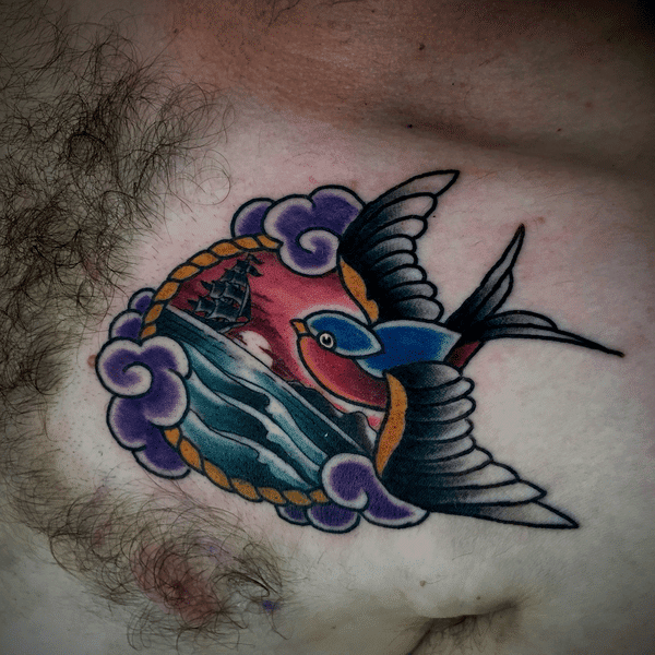 traditional-american-swallow-sunset-tattoo-chris-cockrill-san-diego