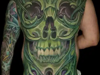 bio-organic-skull-full-back-tattoo-terry-ribera-san-diego