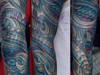 bio-organic-teal-blue-grey-full-sleeve-tattoo-terry-ribera-san-diego