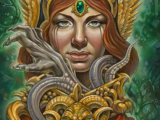 fine-art-goddess-dragon-ornamental-oil-painting-terry-ribera-san-diego