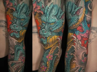illustrative-neo-japanese-dragon-cherry-blossom-peony-full-sleeve-tattoo-terry-ribera-san-diego