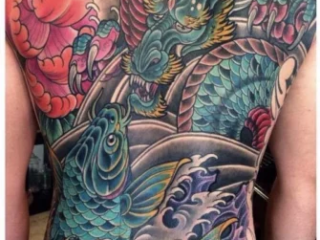 illustrative-neo-japanese-dragon-koi-peony-back-piece-tattoo-terry-ribera-san-diego