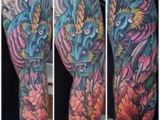 illustrative-neo-japanese-dragon-peony-full-sleeve-tattoo-terry-ribera-san-diego