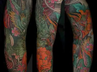 illustrative-neo-japanese-dragon-phoenix-sleeve-tattoo-terry-ribera-san-diego