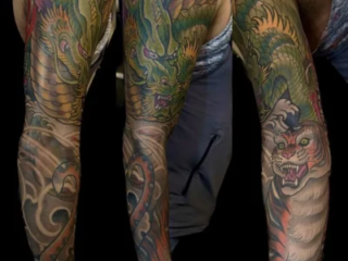 illustrative-neo-japanese-dragon-tiger-full-sleeve-tattoo-terry-ribera-san-diego