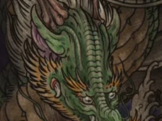 illustrative-neo-japanese-green-dragon-digital-painting-terry-ribera-san-diego