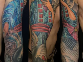 illustrative-neo-japanese-hannya-kimono-figure-crane-full-sleeve-tattoo-terry-ribera-san-diego