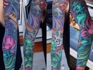 illustrative-neo-traditional-anubis-buddha-kali-sleeve-tattoo-terry-ribera-san-diego