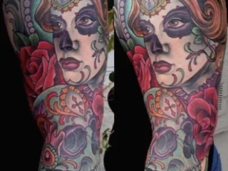illustrative-neo-traditional-day-of-dead-catrina-half-sleeve-tattoo-terry-ribera-san-diego