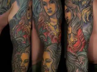 illustrative-neo-traditional-female-portraits-sleeve-tattoo-terry-ribera-san-diego