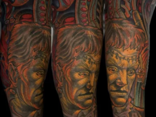 illustrative-neo-traditional-frankenstein-biomechanical-sleeve-tattoo-terry-ribera-san-diego