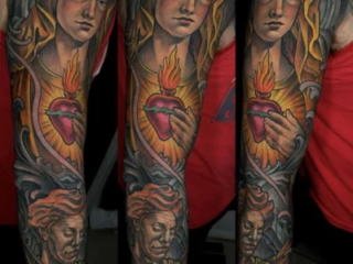illustrative-neo-traditional-madonna-sacred-heart-sleeve-tattoo-terry-ribera-san-diego