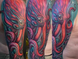 illustrative-neo-traditional-octopus-half-sleeve-tattoo-terry-ribera-san-diego