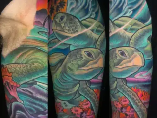 illustrative-neo-traditional-sea-turtle-ocean-half-sleeve-tattoo-terry-ribera-san-diego
