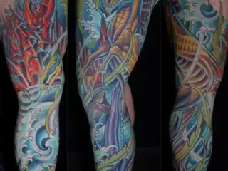 illustrative-neo-traditional-seahorse-ocean-leg-sleeve-tattoo-terry-ribera-san-diego