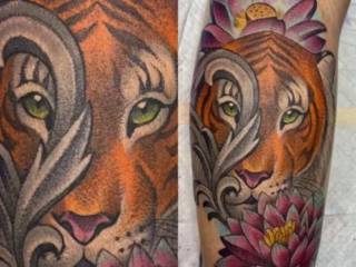 illustrative-neo-traditional-tiger-lotus-flower-tattoo-terry-ribera-san-diego