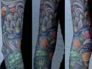 illustrative-neo-traditional-vegetables-fruits-botanical-sleeve-tattoo-terry-ribera-san-diego