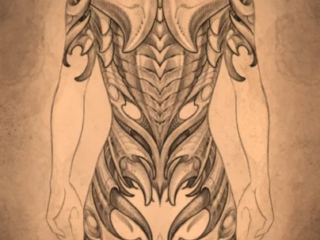 tattoo-sketch-bio-organic-back-piece-pencil-terry-ribera-san-diego