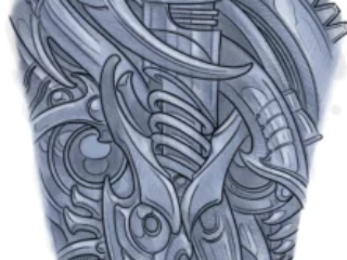 tattoo-sketch-biomechanical-half-sleeve-grey-digital-terry-ribera-san-diego