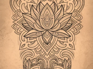 tattoo-sketch-lotus-mandala-ornamental-pencil-terry-ribera-san-diego