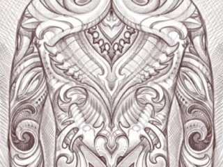 tattoo-sketch-ornamental-bio-organic-back-piece-sepia-digital-terry-ribera-san-diego