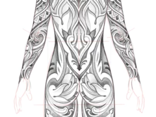 tattoo-sketch-ornamental-bio-organic-symmetric-bodysuit-design-terry-ribera-san-diego