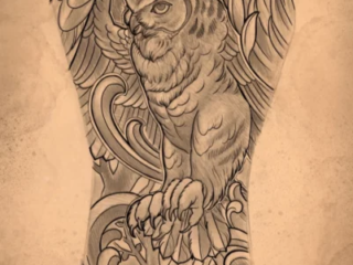 tattoo-sketch-owl-ornamental-scrollwork-back-piece-digital-terry-ribera-san-diego
